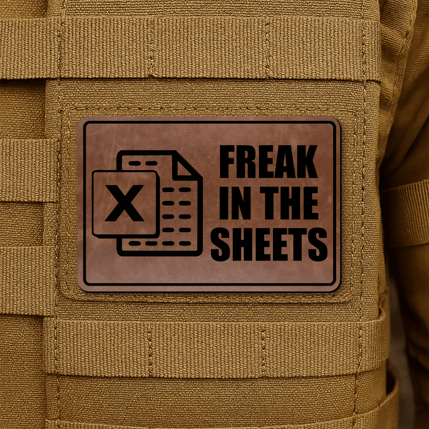 Freak In The Sheets Morale Patch 2"x3" Hook & Loop | Made in USA - LoneStar Adhesive