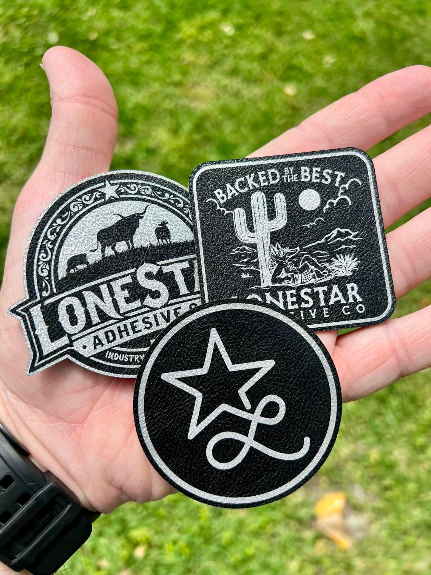 PREMIUM leatherette® laserable panel by LoneStar, 12x24 inch faux leather sheet in, 1.5mm thick with thermal-activated Durra-Bull adhesive backing, ideal for laser engraving and cutting