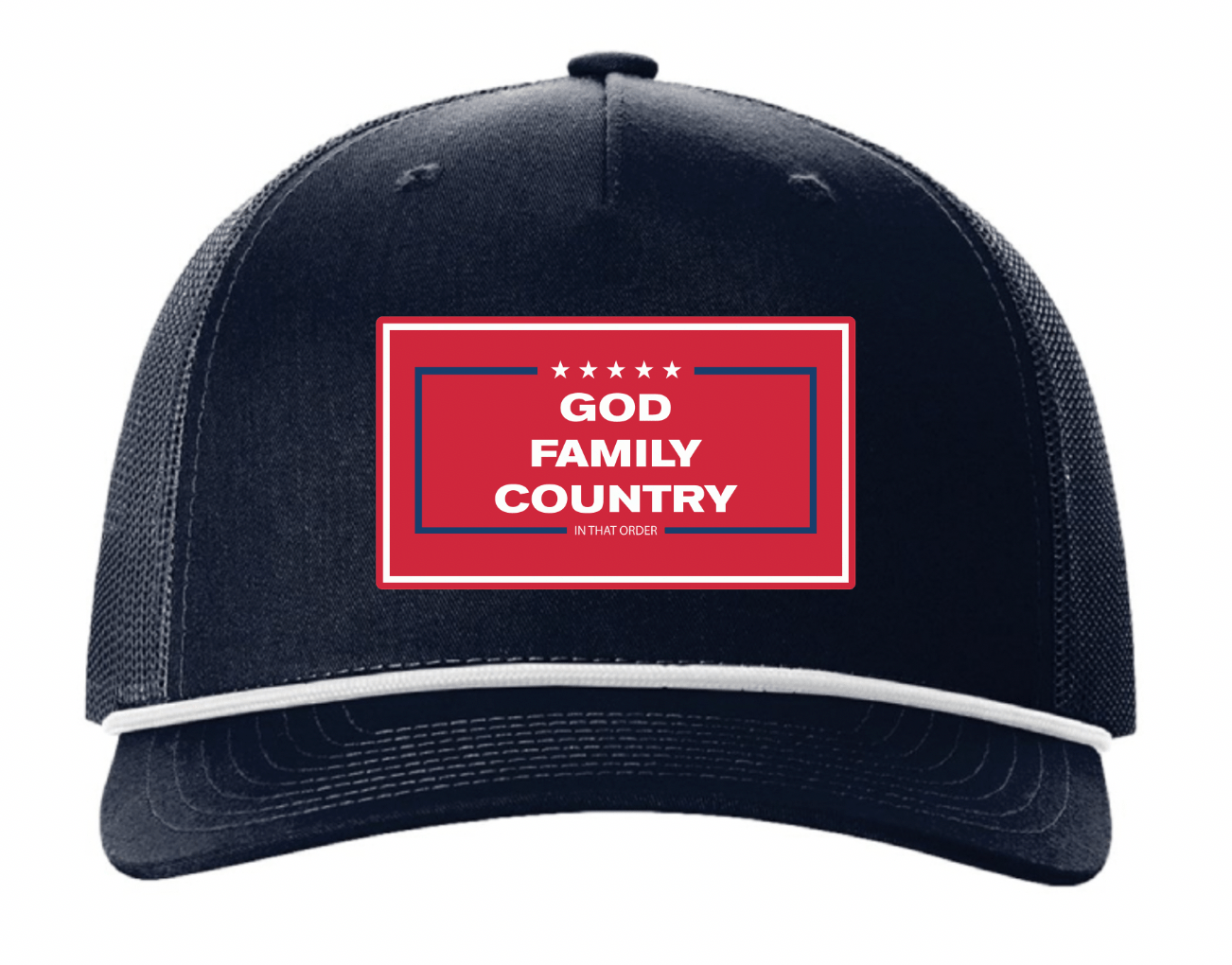 "GOD, FAMILY,COUNTRY" UV Printed Patches. (RED) - LoneStar Adhesive