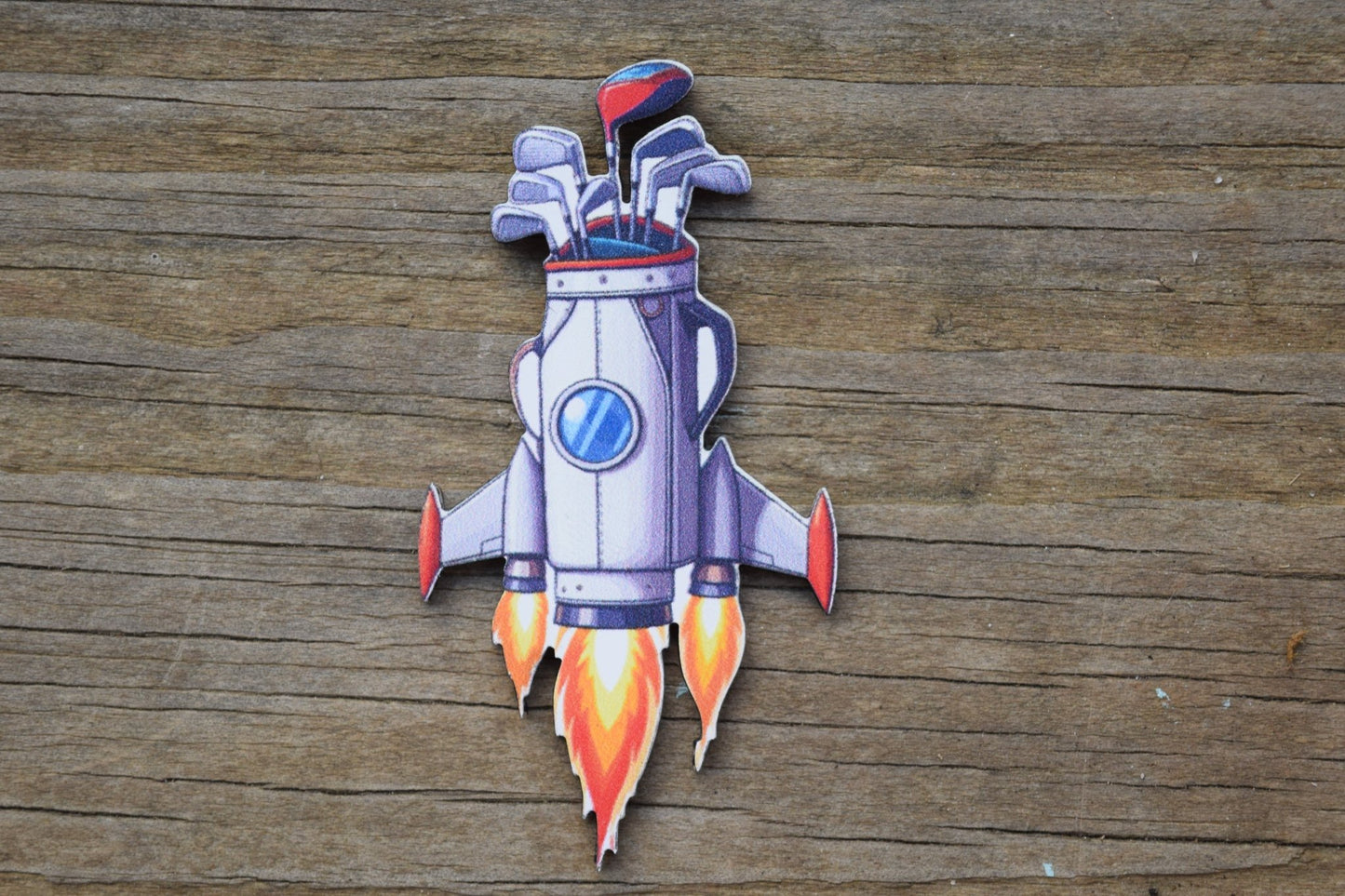 "Golf Rocket" UV Printed Patches - LoneStar Adhesive