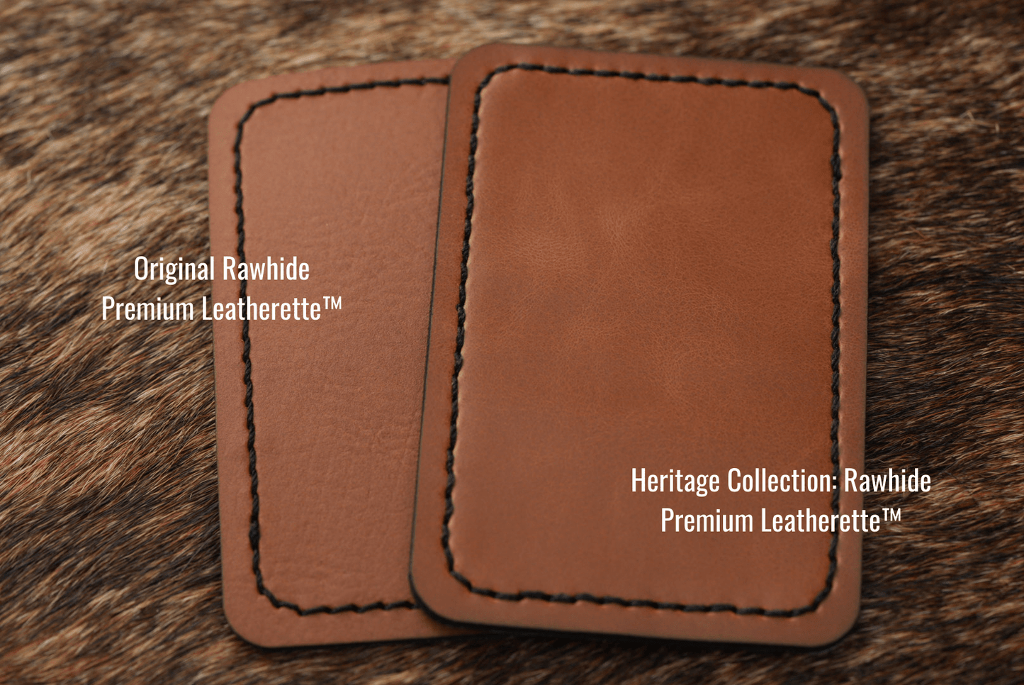 Heritage Collection: Rawhide Durra - Bull Premium Leatherette® Sheets (12x24) - #LoneStar Adhesive#