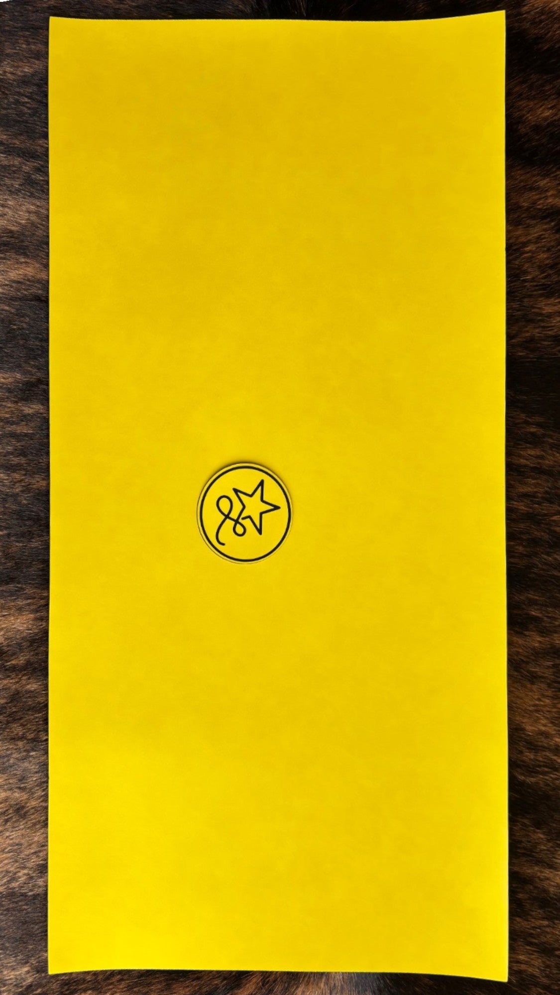 Heritage Collection: Yellow / Black Durra - Bull Premium Leatherette® Sheets (12x24) - #LoneStar Adhesive#