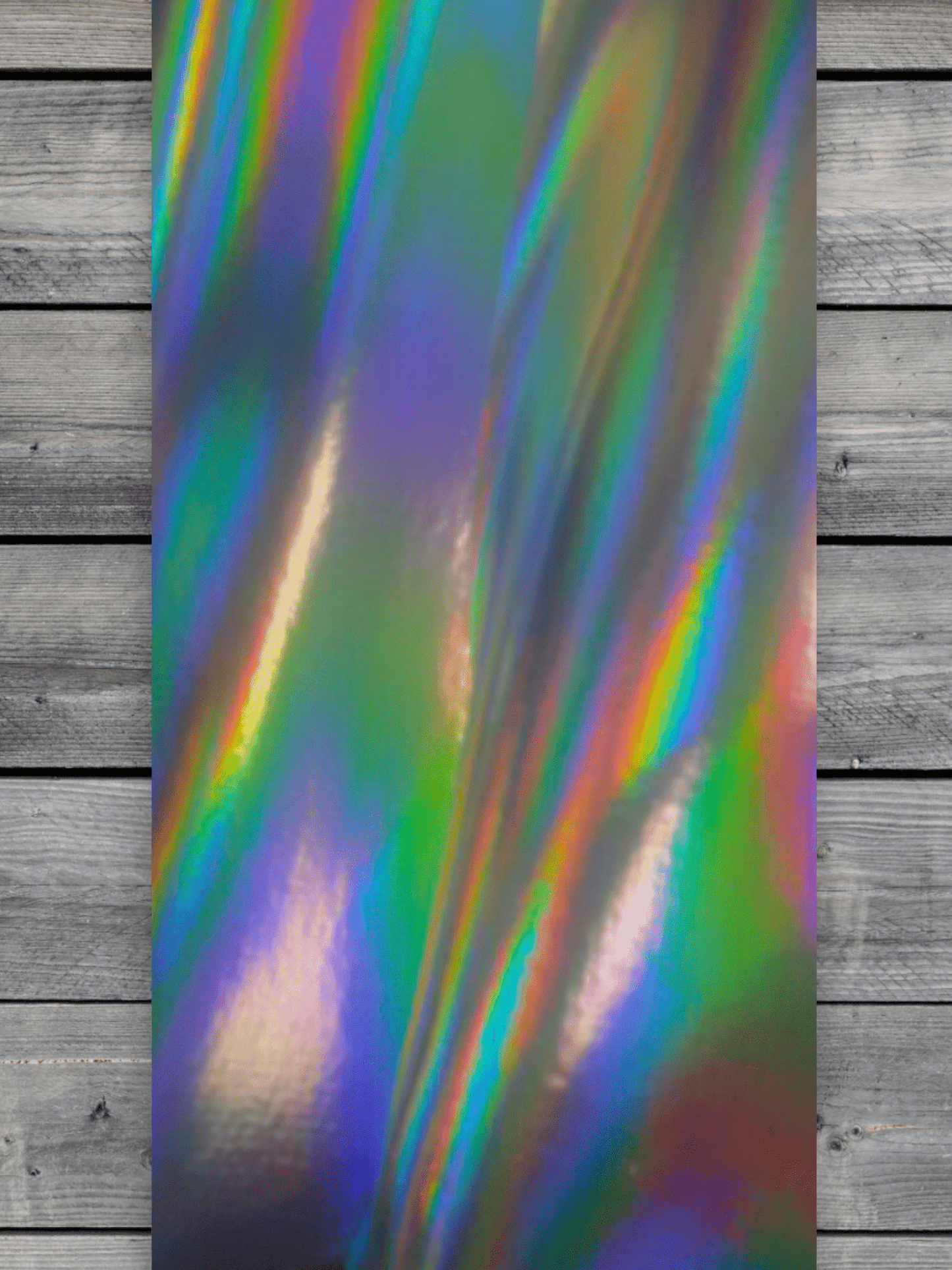 Holographic Silver / Black Durra - Bull Premium Leatherette® Sheets (12x24) - LoneStar Adhesive