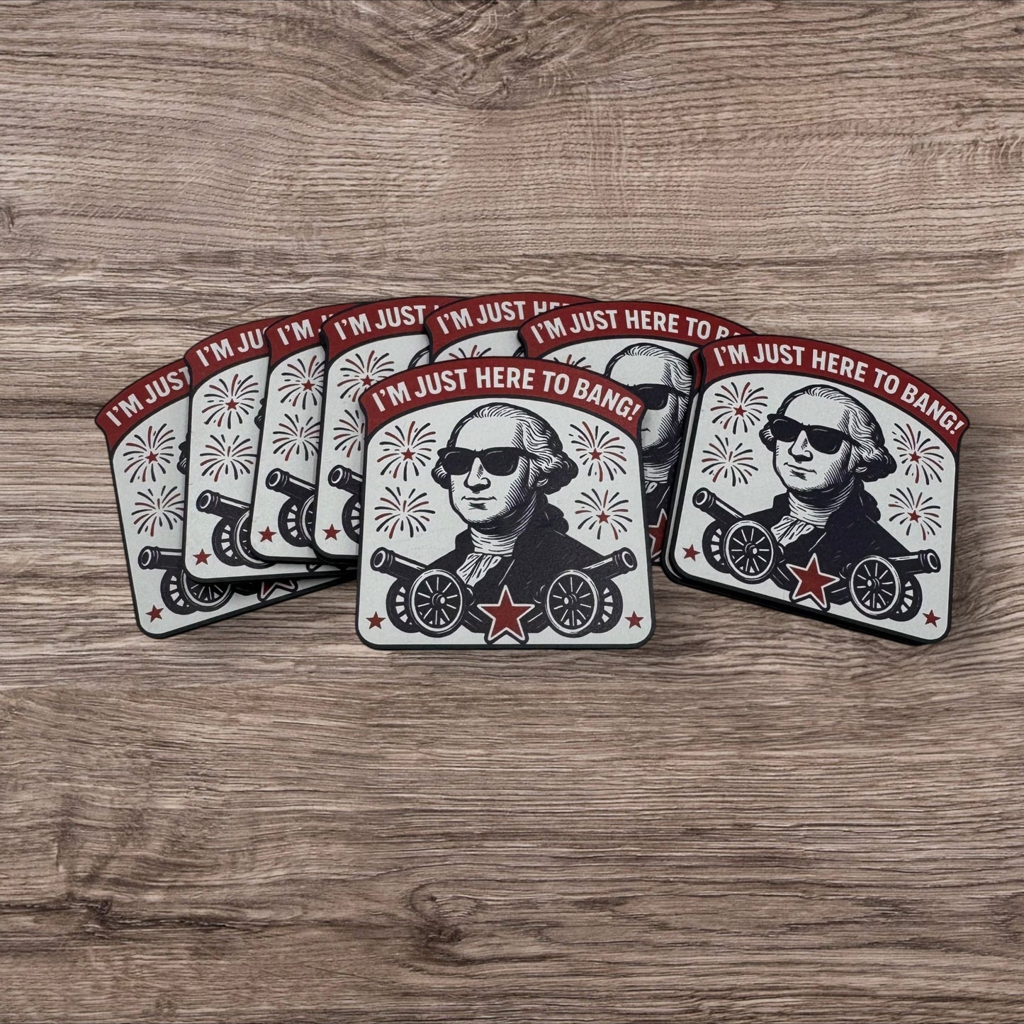 I'm Just Here to Bang - UV Printed Patch - LoneStar Adhesive