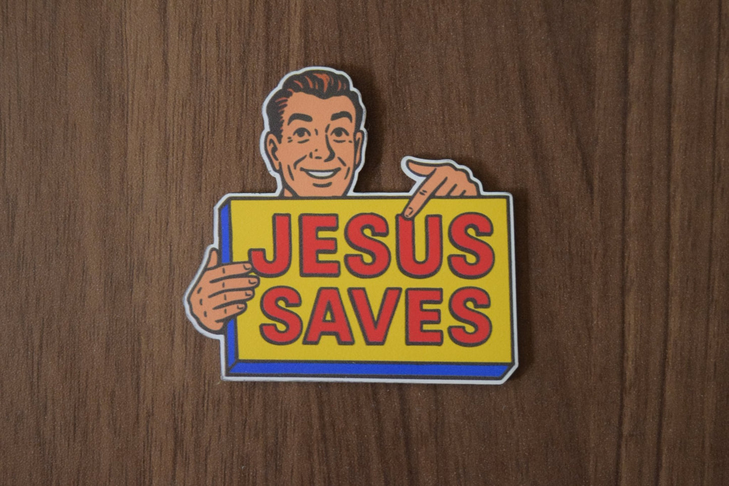 "Jesus Saves" UV Printed Patches - LoneStar Adhesive