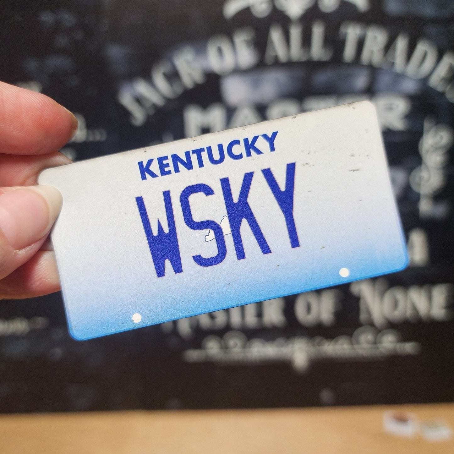 Kentucky Whiskey UV Printed Leatherette Hat Patch - MR01 - LoneStar Adhesive