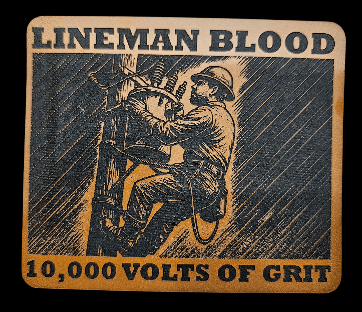 LINEMAN Blood - 10,000 Volts - LoneStar Adhesive