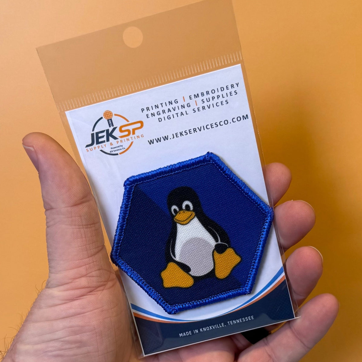 Linux Tux Penguin Morale Patch, 3x3" | Made in USA | VELCRO® Brand Hook Backing - #LoneStar Adhesive#