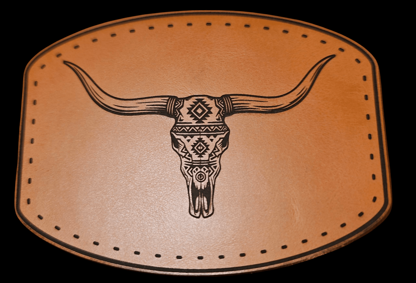 Longhorn Skull With Pattern V6 - LoneStar Adhesive