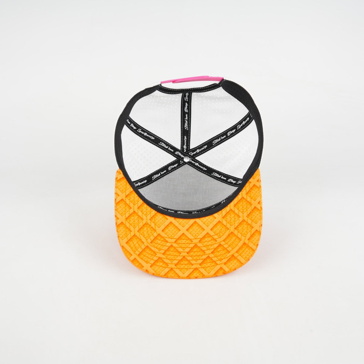 Multicolor, Aqua & Pink Sweet Treat Flat Bill Snapback – White Back - #LoneStar Adhesive#