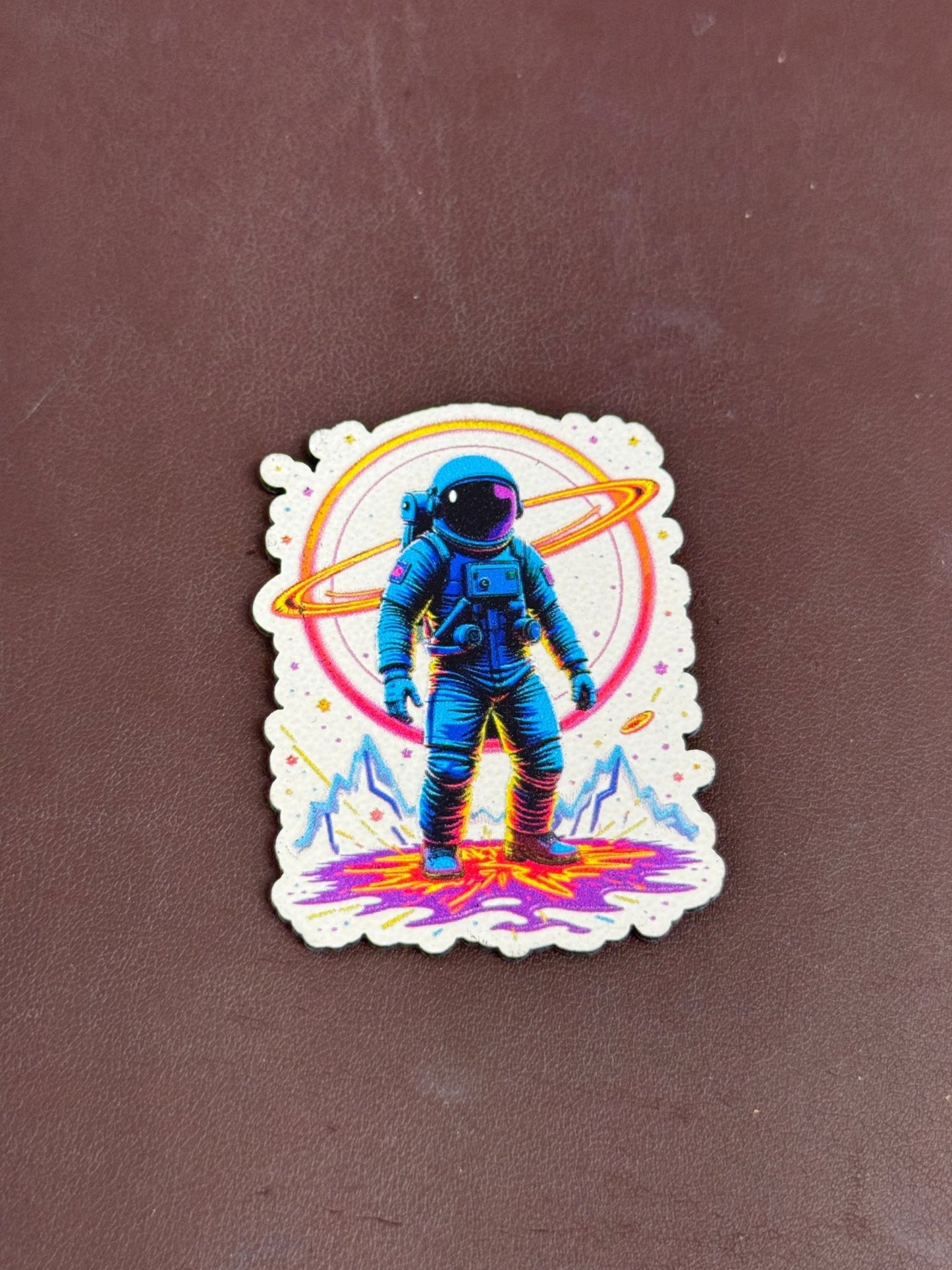 Neon Astronaut UV Printed Patches - LoneStar Adhesive