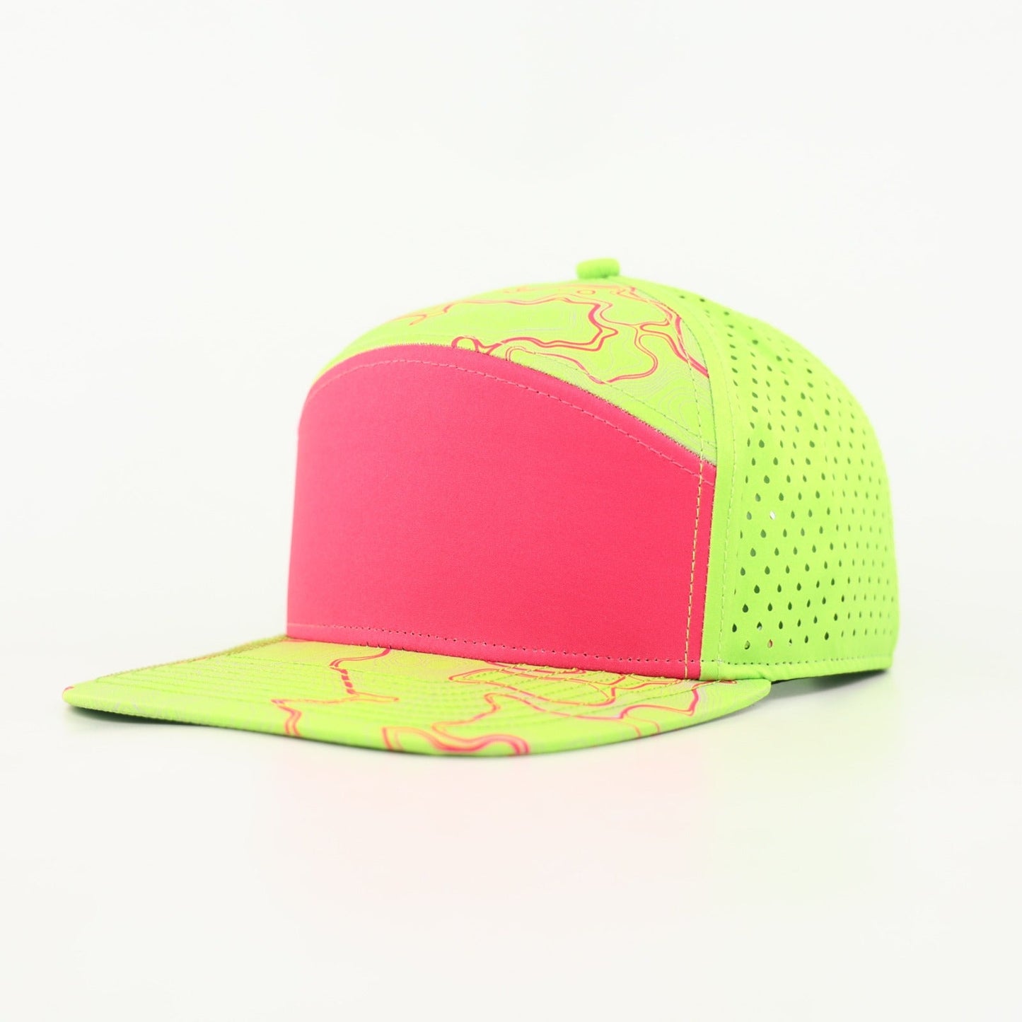 neon green with pink topo - LoneStar Adhesive