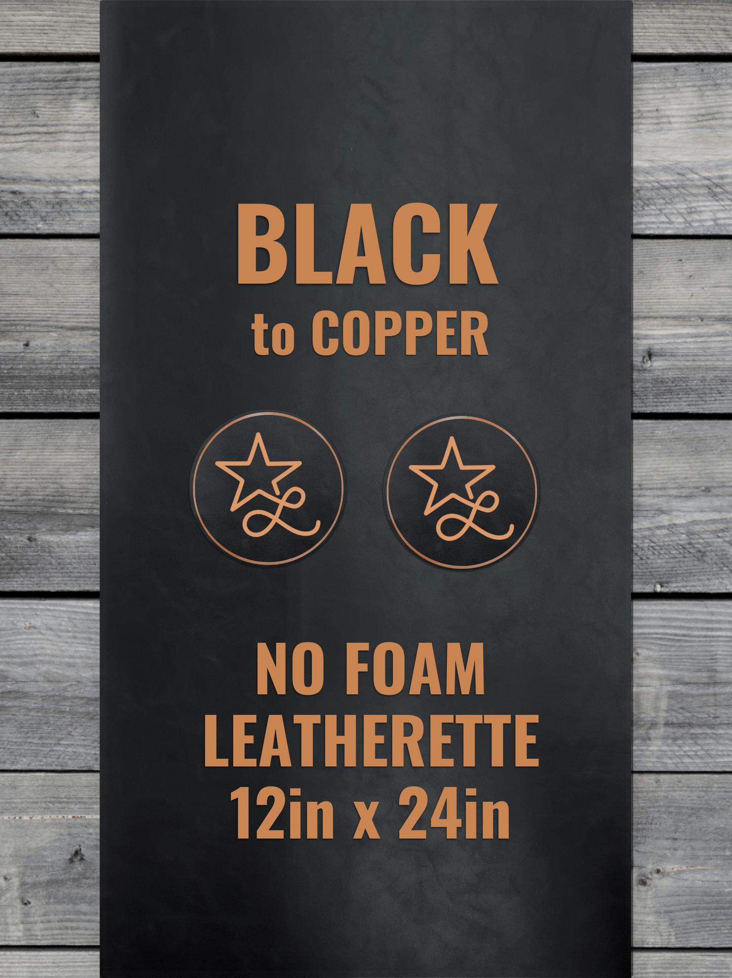 No-Foam faux leather panels by LoneStar Adhesive – 12x24in, 0.8mm thick laser-ready sheets, backed with Durra-Bull adhesive, ideal for engraving and machine-washable apparel like beanies