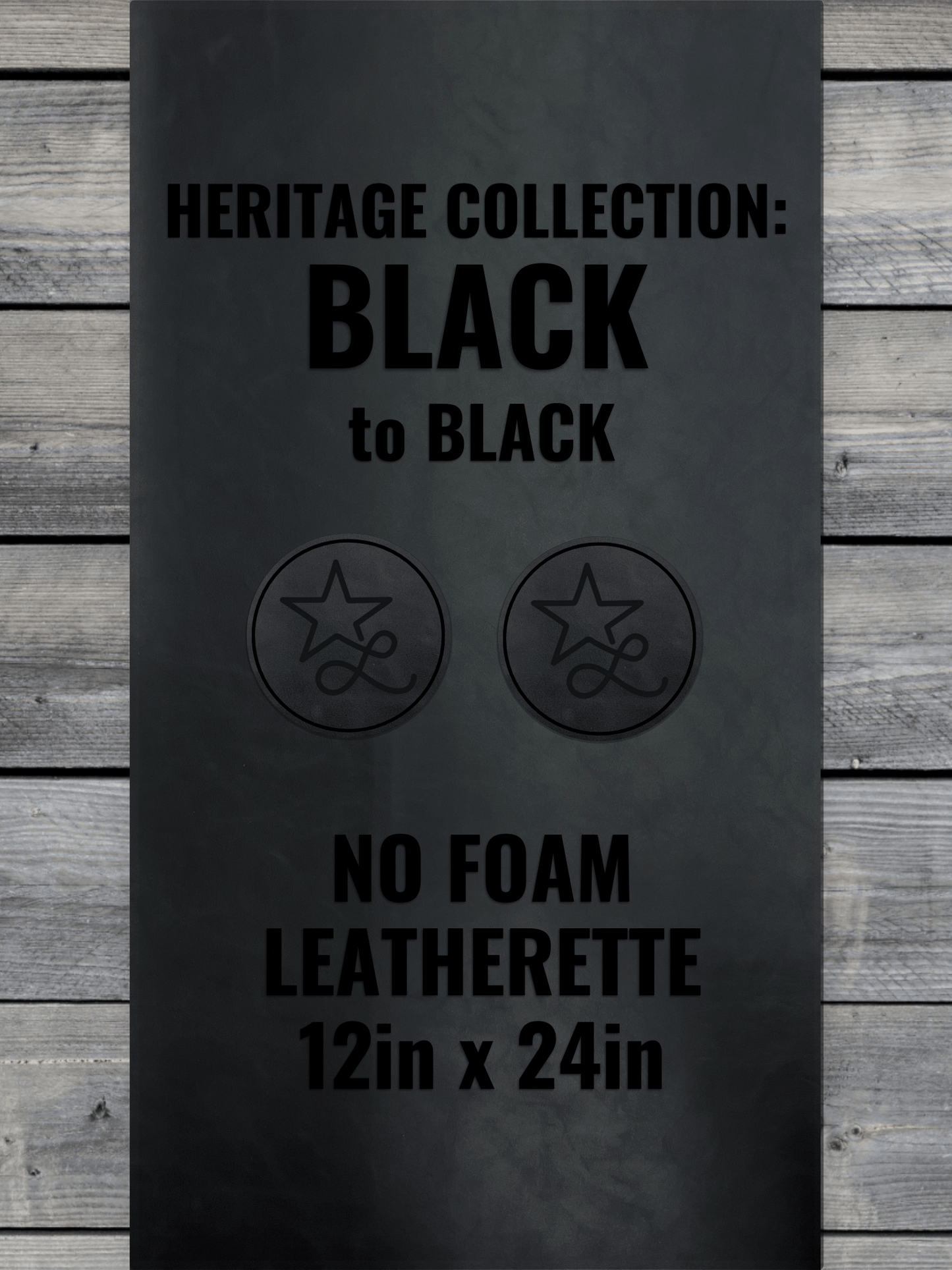 No-Foam faux leather panels by LoneStar Adhesive – 12x24in, 0.8mm thick laser-ready sheets, backed with Durra-Bull adhesive, ideal for engraving and machine-washable apparel like beanies