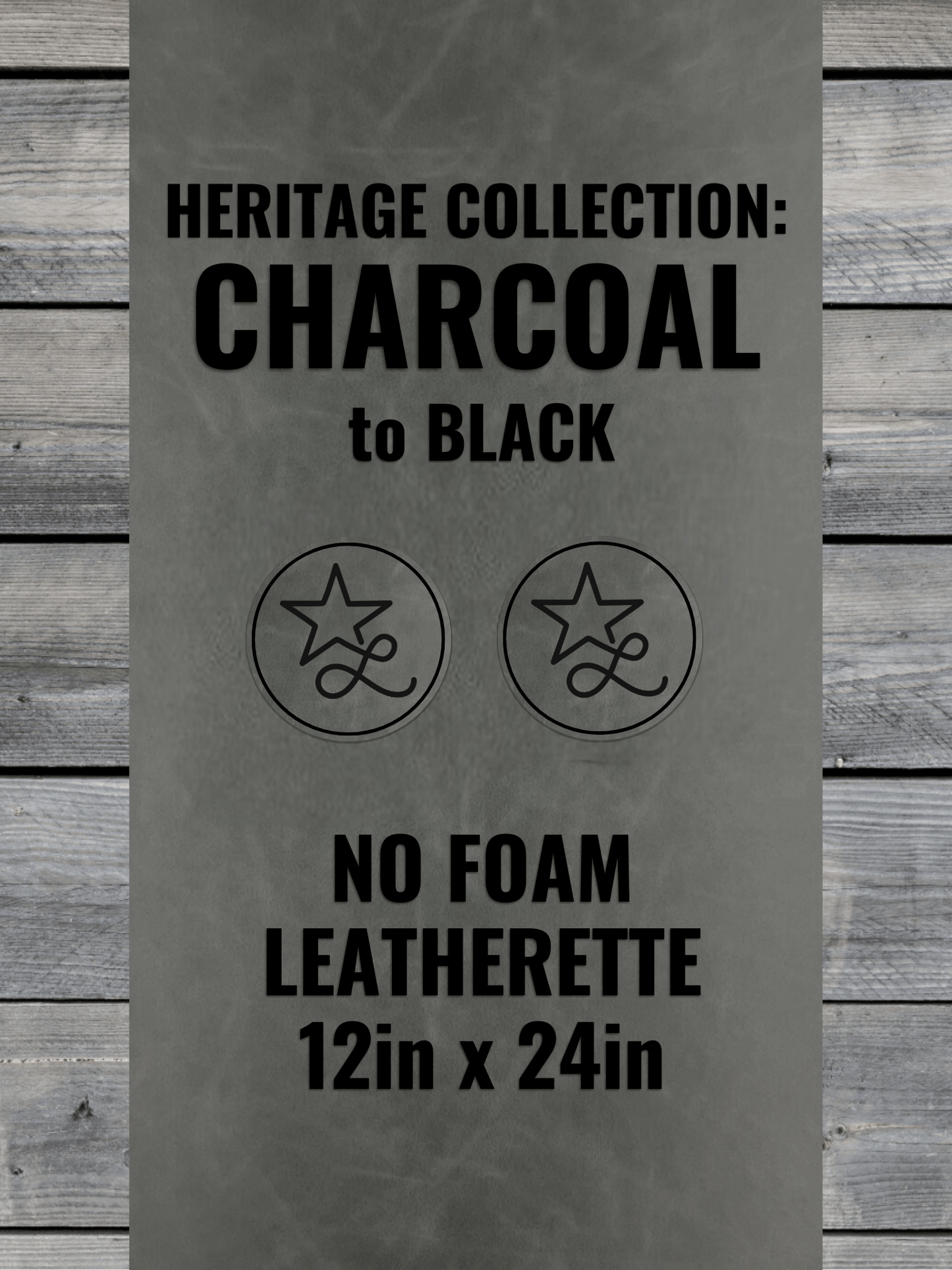 No-Foam faux leather panels by LoneStar Adhesive – 12x24in, 0.8mm thick laser-ready sheets, backed with Durra-Bull adhesive, ideal for engraving and machine-washable apparel like beanies