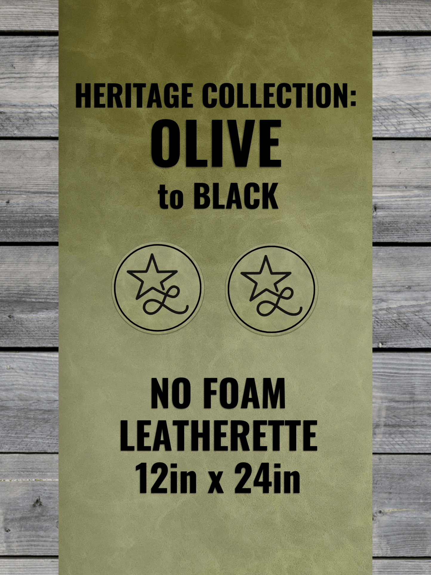 No-Foam faux leather panels by LoneStar Adhesive – 12x24in, 0.8mm thick laser-ready sheets, backed with Durra-Bull adhesive, ideal for engraving and machine-washable apparel like beanies