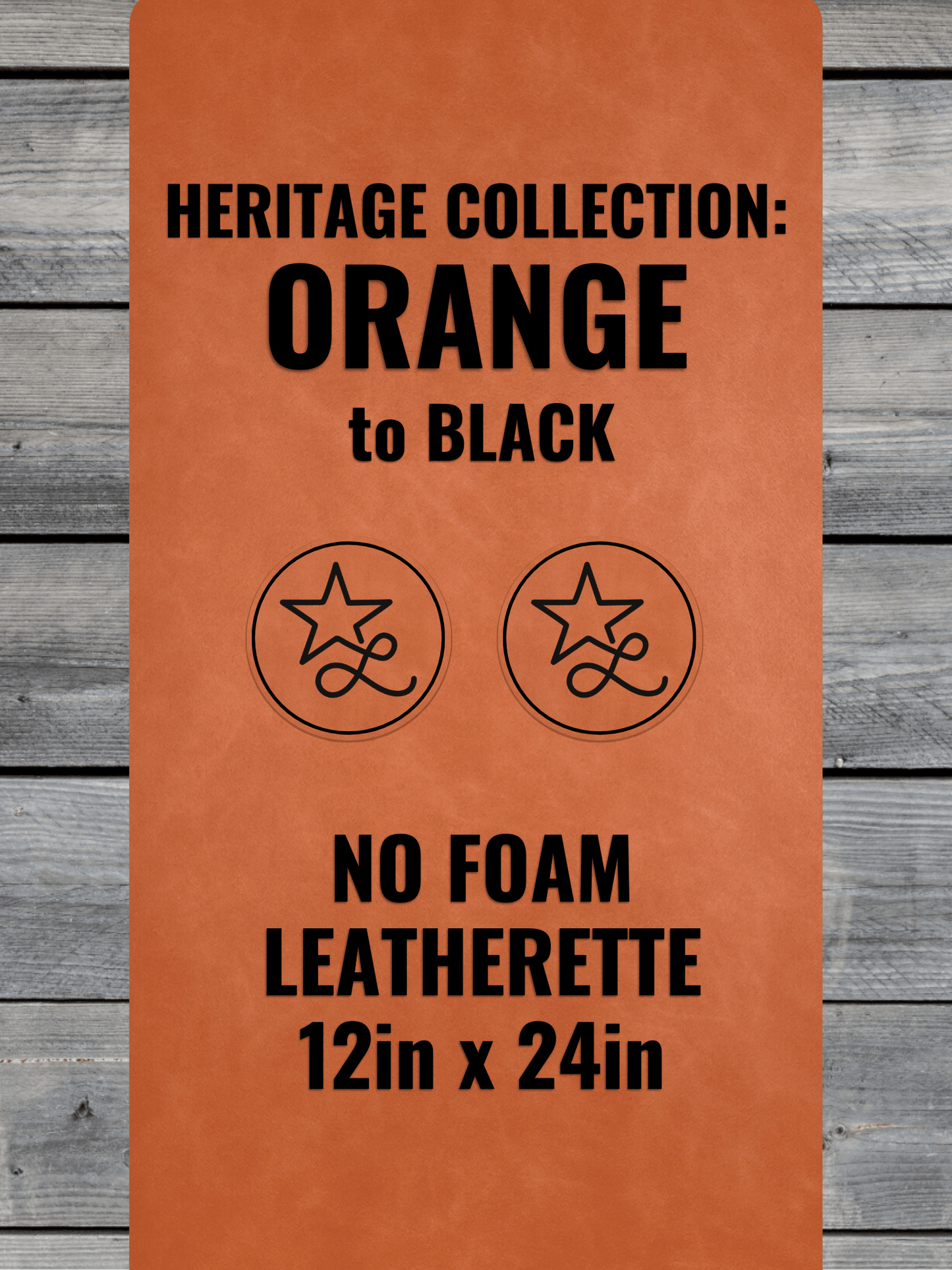 No-Foam faux leather panels by LoneStar Adhesive – 12x24in, 0.8mm thick laser-ready sheets, backed with Durra-Bull adhesive, ideal for engraving and machine-washable apparel like beanies