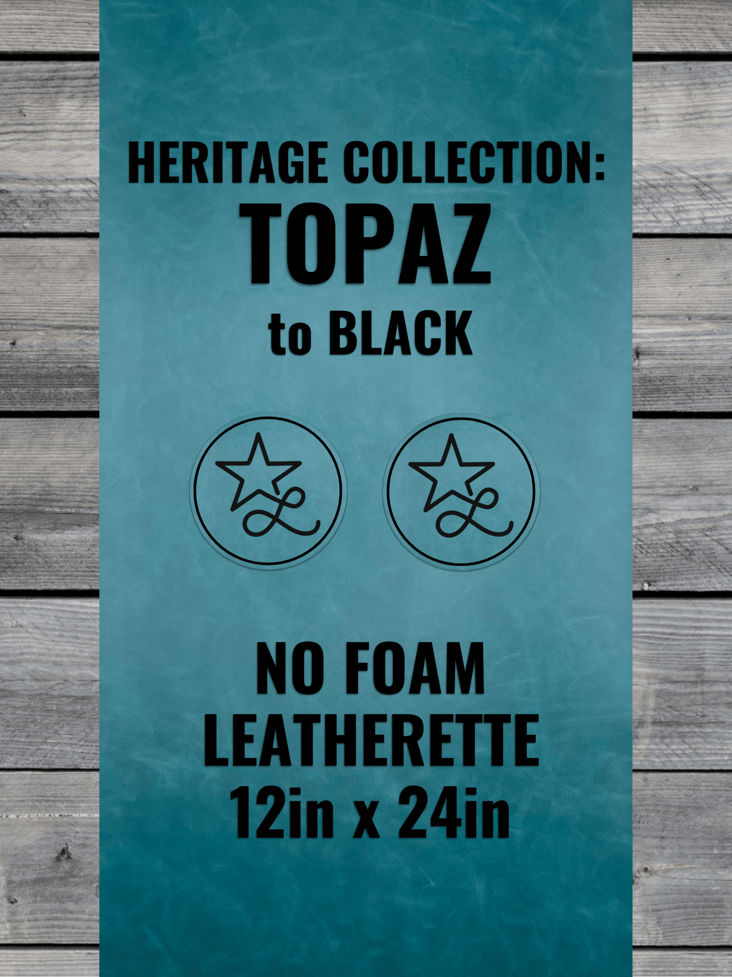 No-Foam faux leather panels by LoneStar Adhesive – 12x24in, 0.8mm thick laser-ready sheets, backed with Durra-Bull adhesive, ideal for engraving and machine-washable apparel like beanies