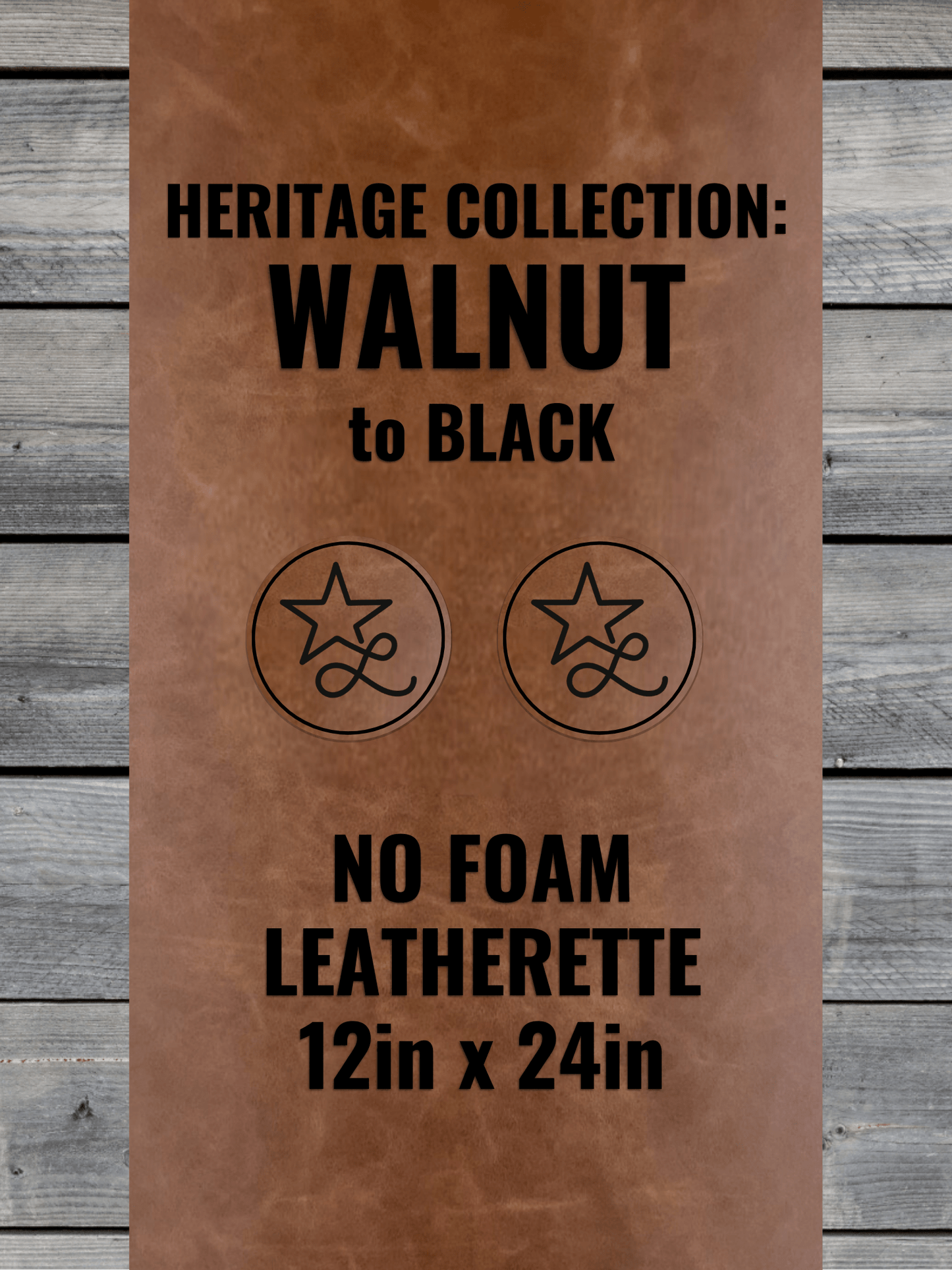 No-Foam faux leather panels by LoneStar Adhesive – 12x24in, 0.8mm thick laser-ready sheets, backed with Durra-Bull adhesive, ideal for engraving and machine-washable apparel like beanies