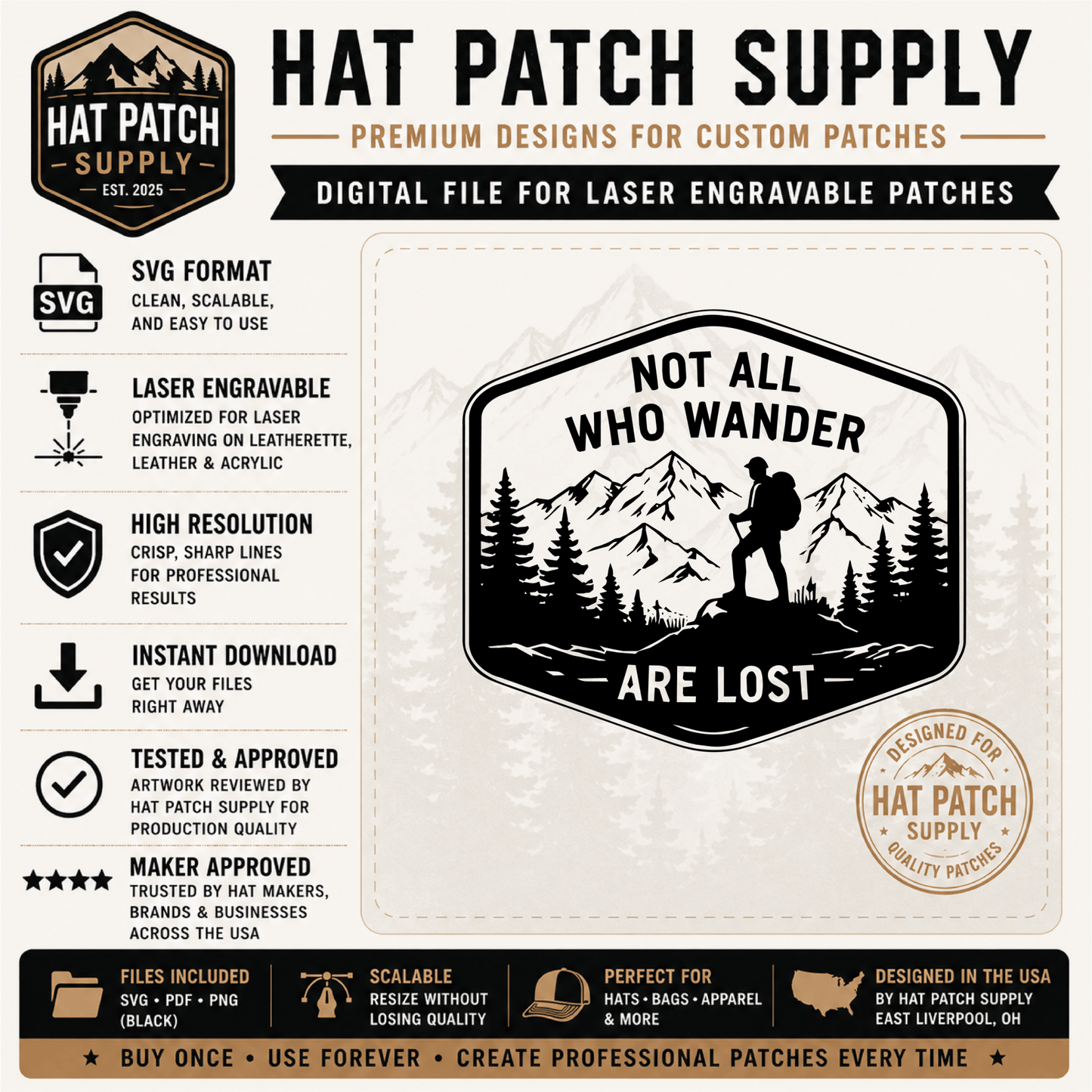 Not All Who Wonder Are Lost - LoneStar Adhesive