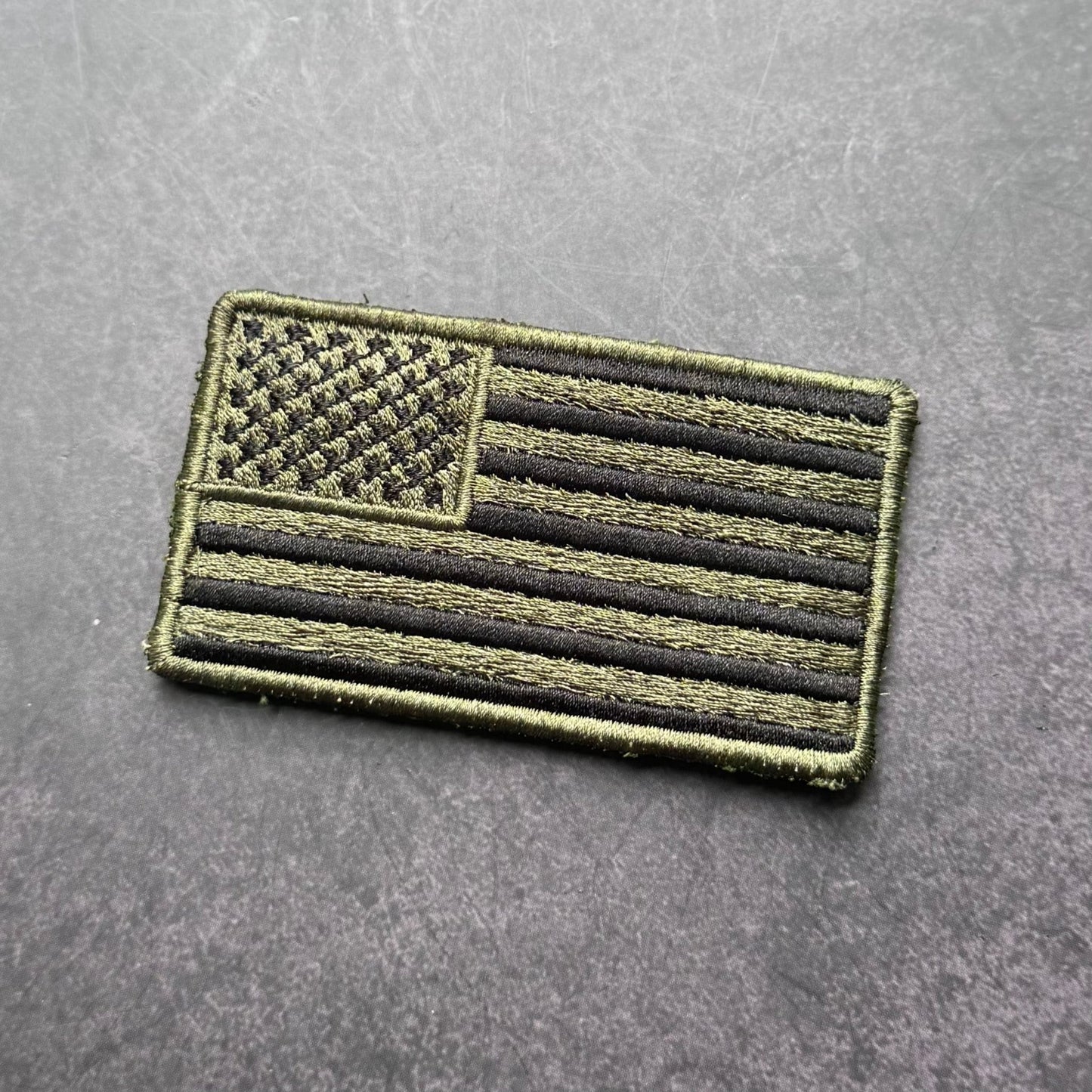 Olive OD Green Tactical American Flag VELCRO® Patch | Made in USA - LoneStar Adhesive
