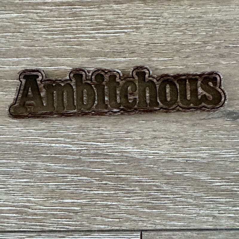 Ambitchous Genuine Cowhide Iron-On Patch