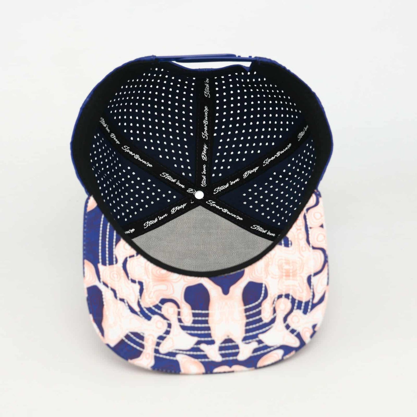 red front with red white and blue topo with blue back - LoneStar Adhesive