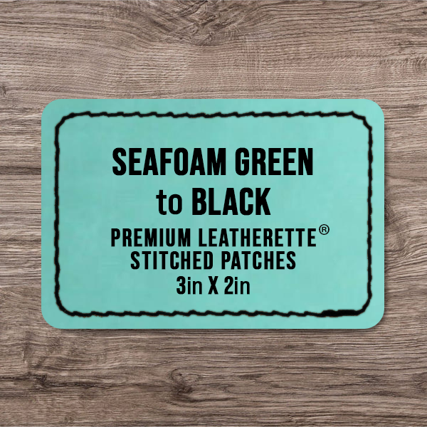Stitched Premium Leatherette® Patches - 2"x3" Rectangle
