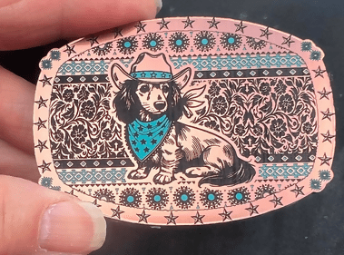 Southwest Doxie Patch design - LoneStar Adhesive