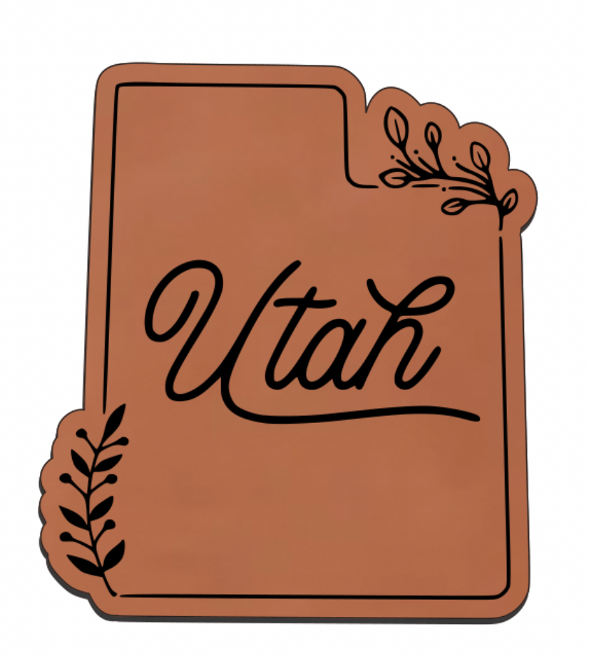 State Outline Leatherette Patch - LoneStar Adhesive