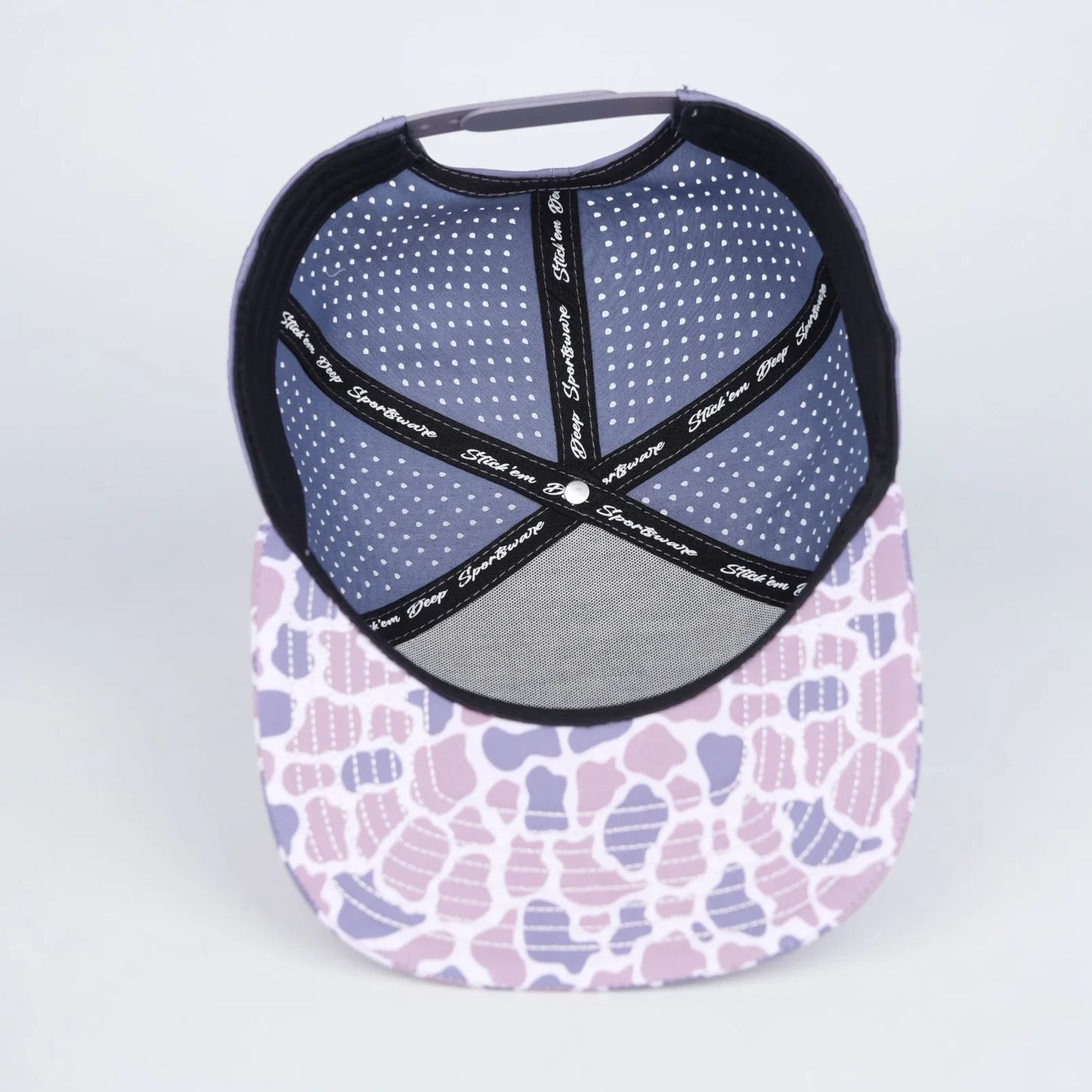light shade of pink front with pink and grey camo