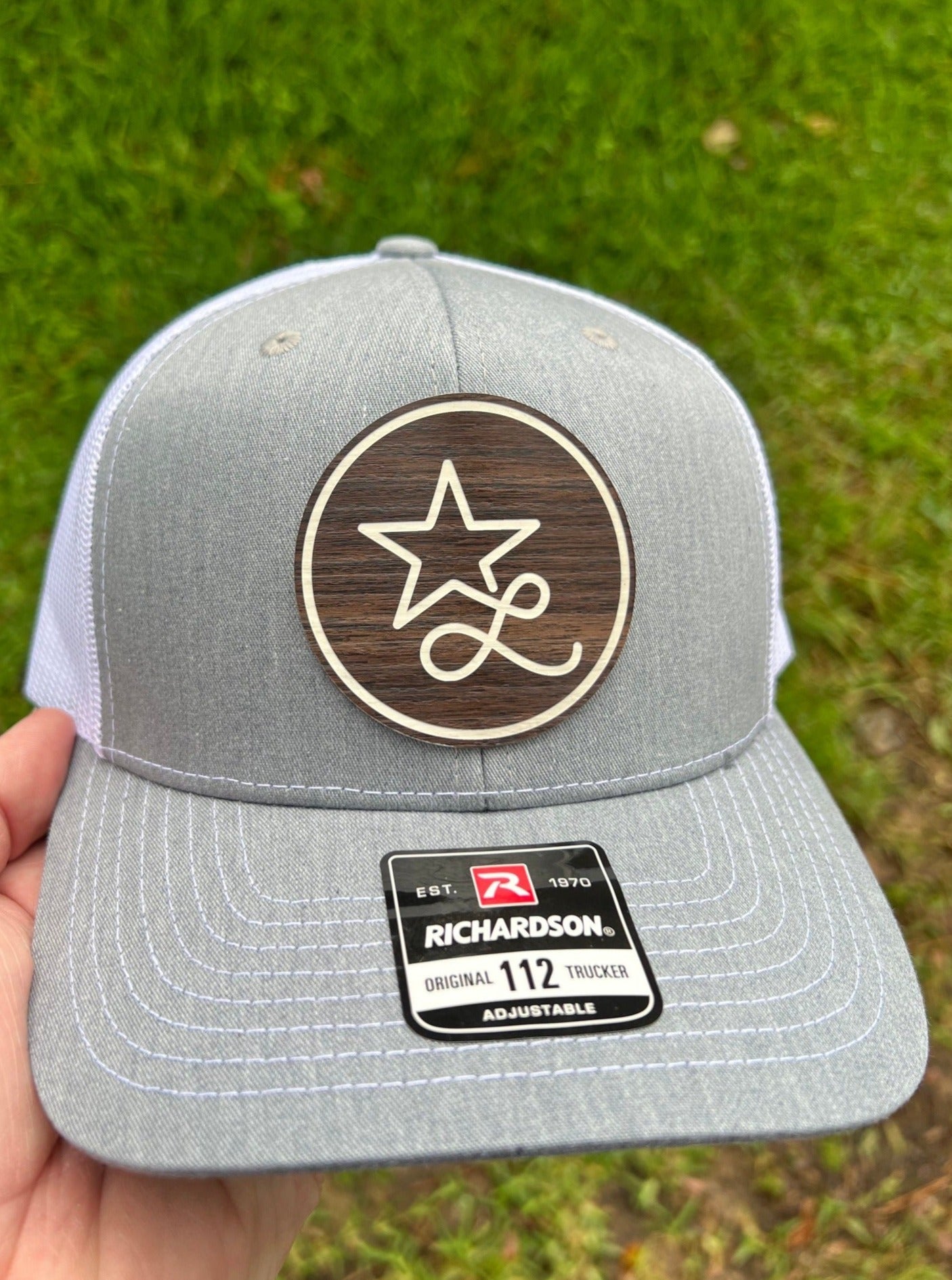 TeakWood / Ash laserable acrylic panels w/adhesive (12x24) - #LoneStar Adhesive#