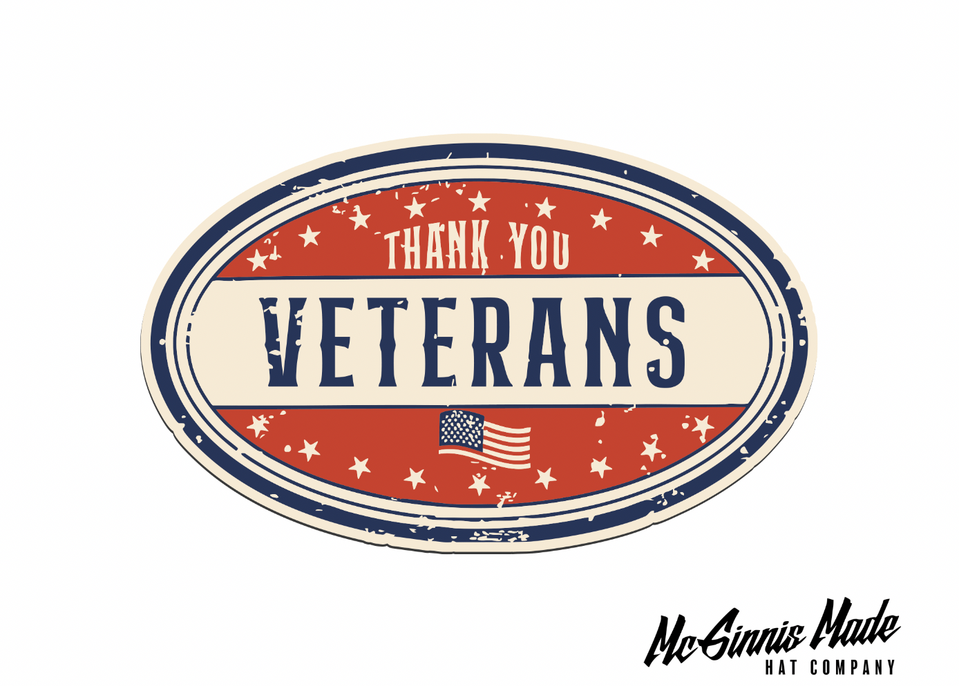 "Thank You Veterans" UV Printed Patches - LoneStar Adhesive