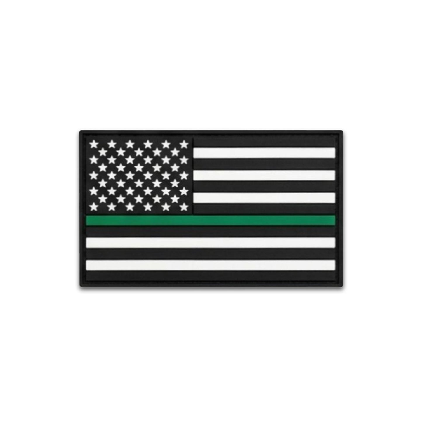Thin Green Line Flag - PVC Patch (5pk) - LoneStar Adhesive