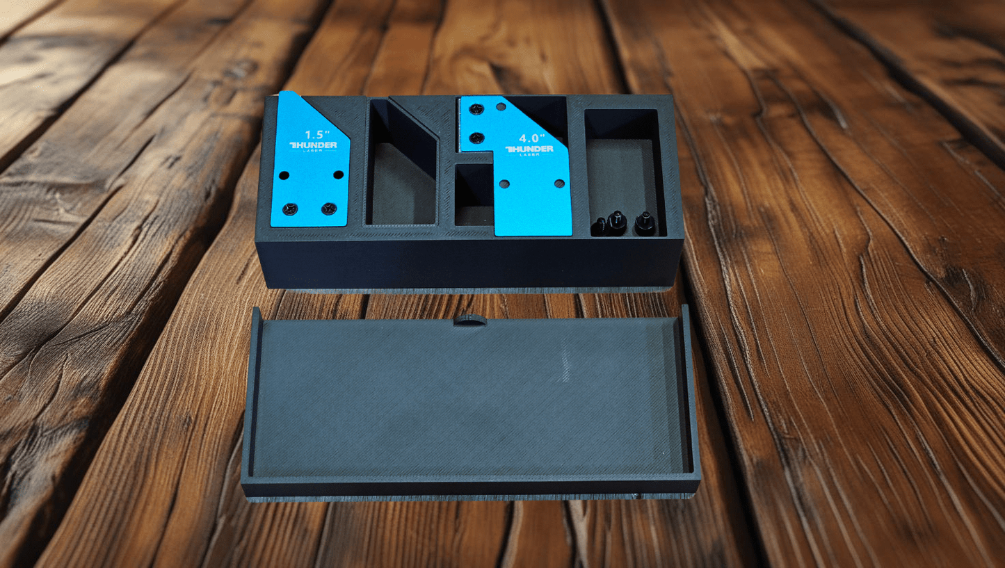 Thunder Bolt Laser lens holder and lid - LoneStar Adhesive