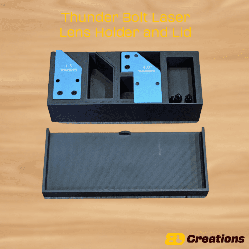 Thunder Bolt Laser lens holder and lid - LoneStar Adhesive