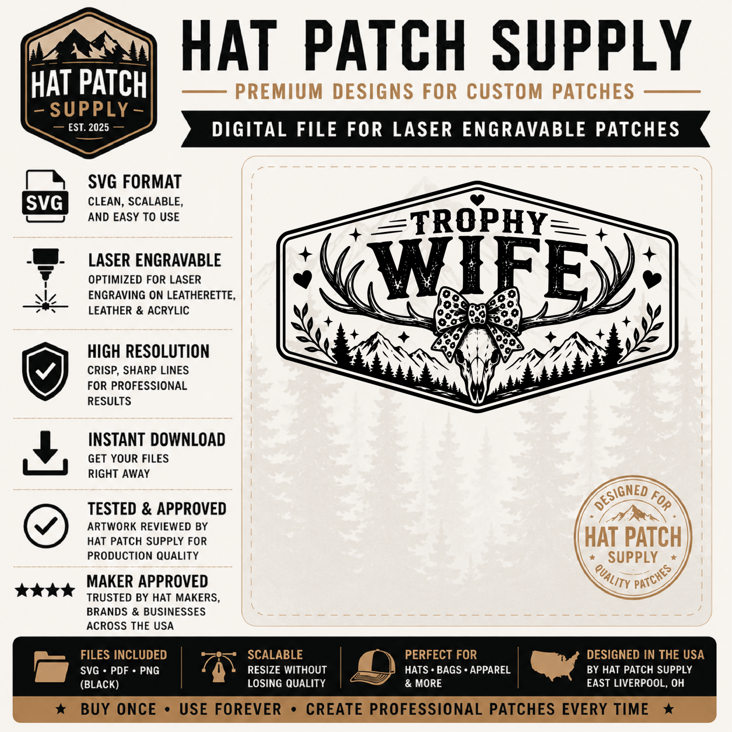 Trophy Husband & Trophy Wife Set - LoneStar Adhesive