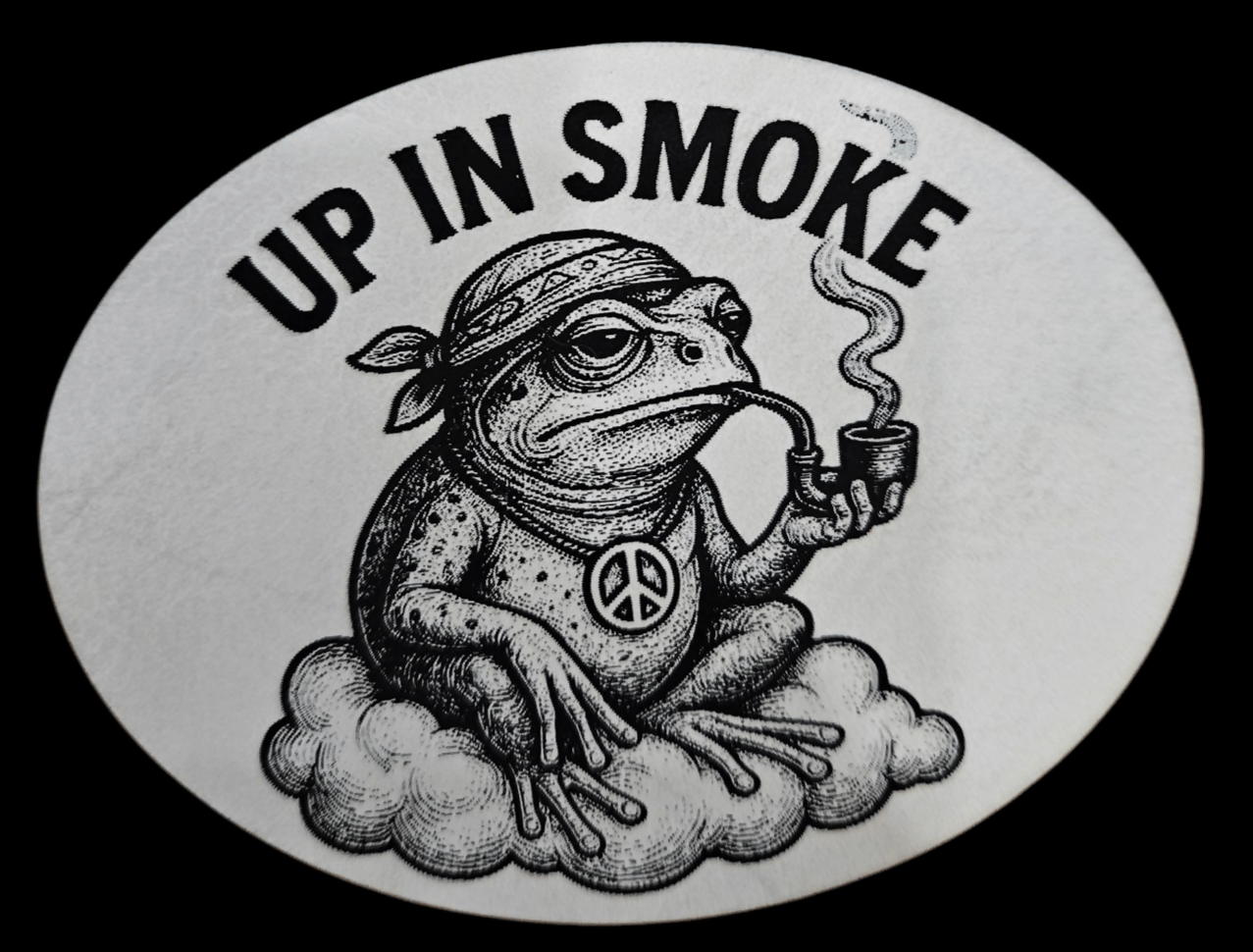 Up In Smoke Frog Digital File - LoneStar Adhesive