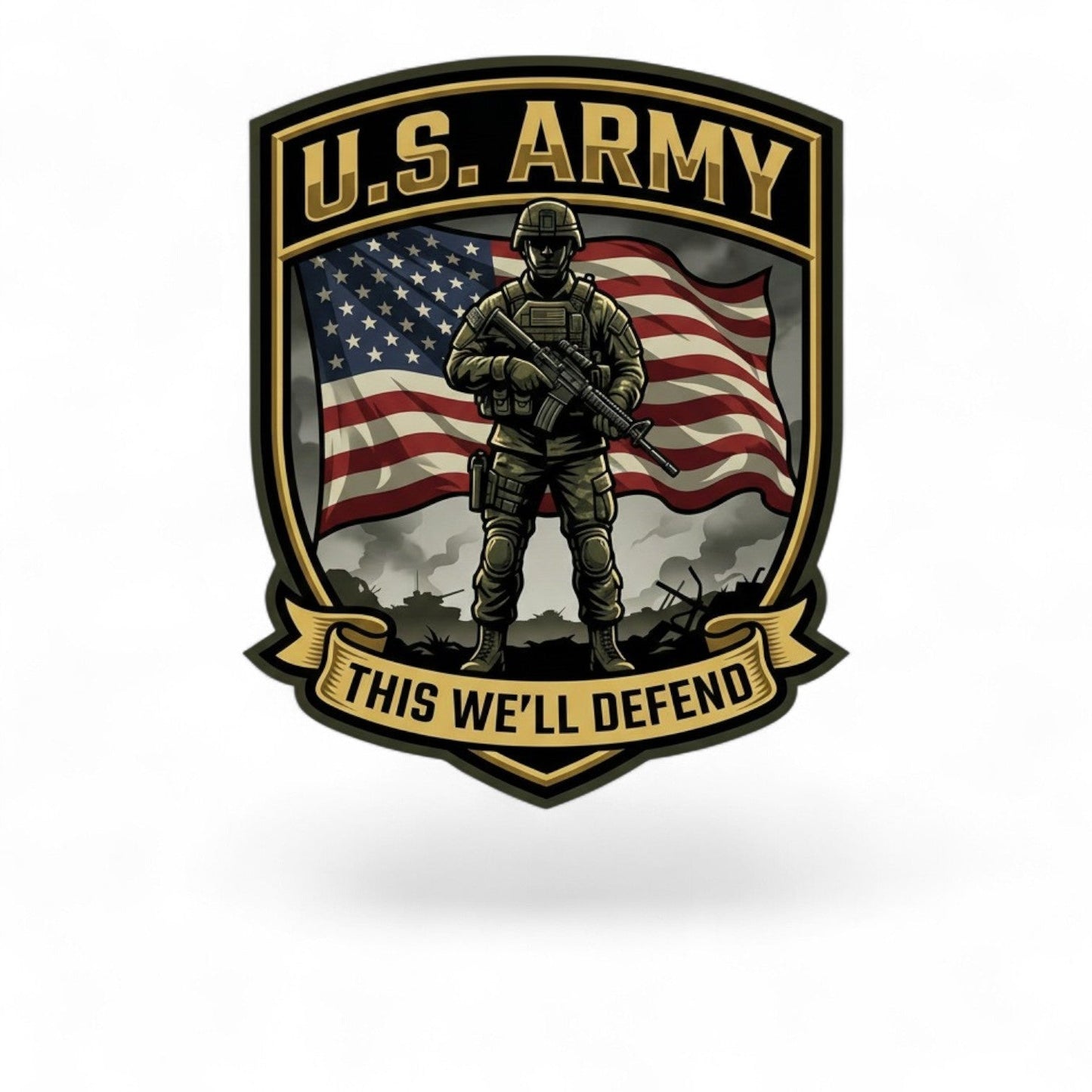 USA Army UV Hat Patch - LoneStar Adhesive