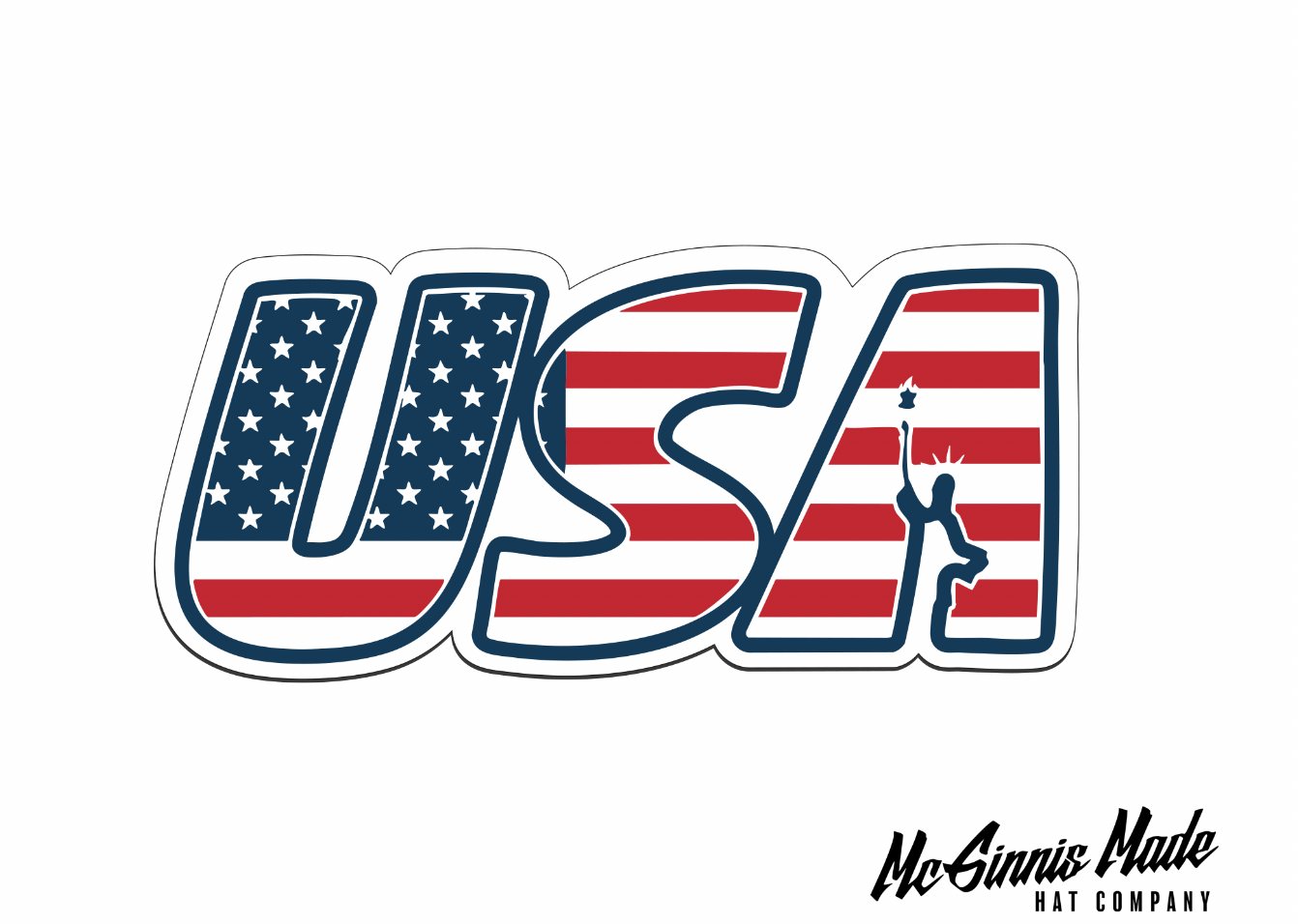 "USA Statue of Liberty" UV Printed Patches - LoneStar Adhesive