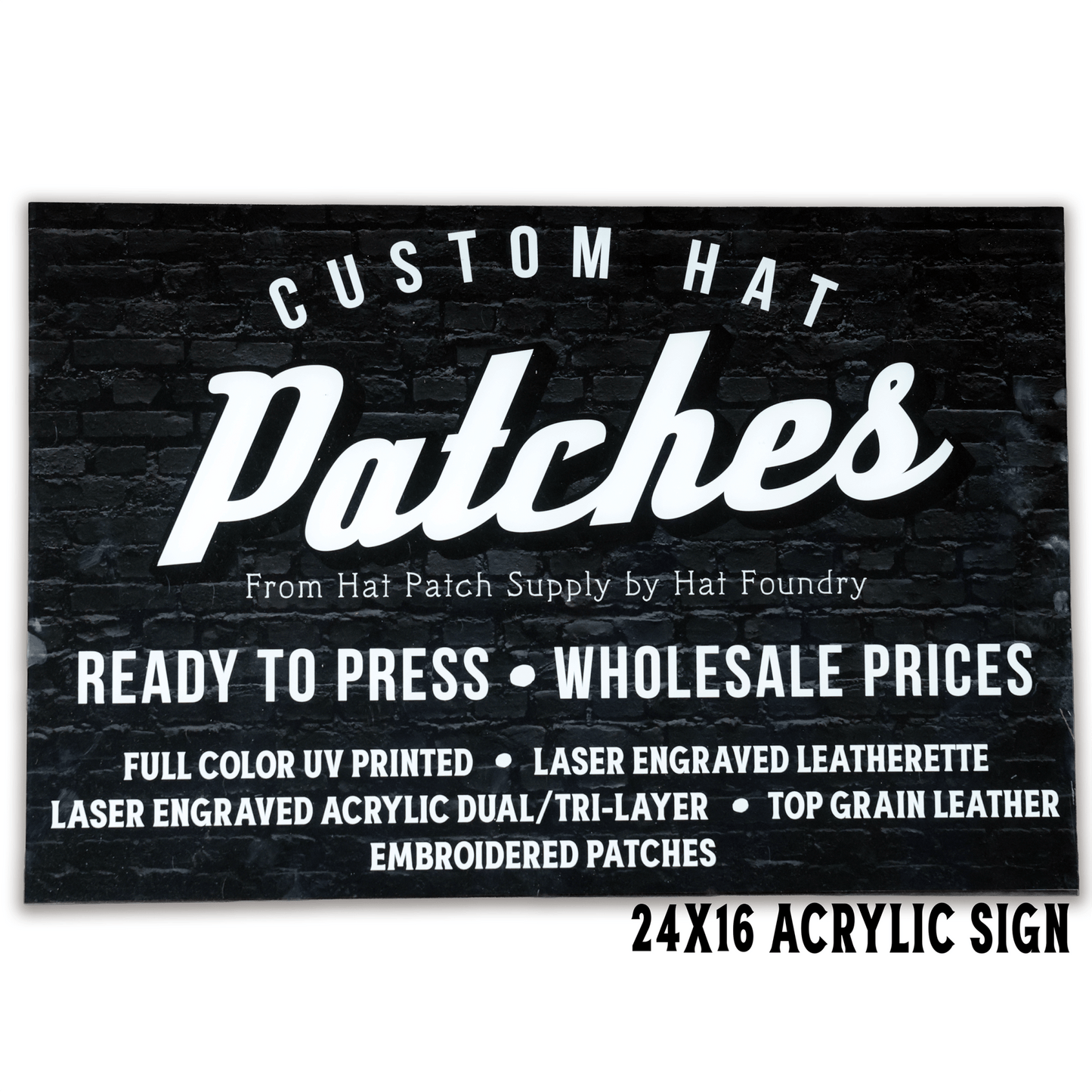 UV Printed Acrylic Display Signs - LoneStar Adhesive