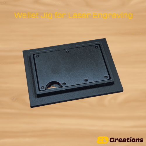 Wallet jig for laser engraving - LoneStar Adhesive