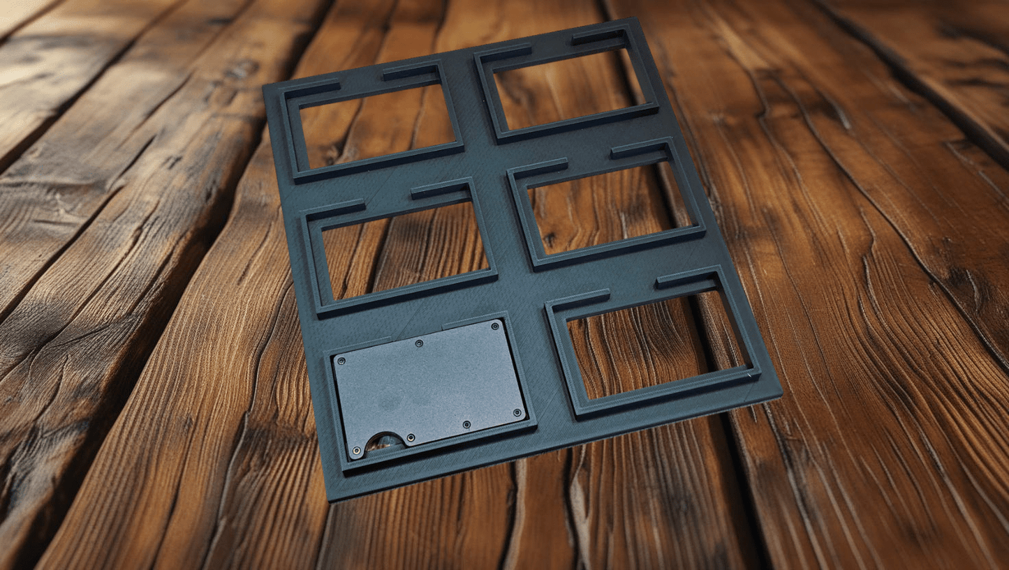 Wallet jig for laser engraving (2x3) - LoneStar Adhesive