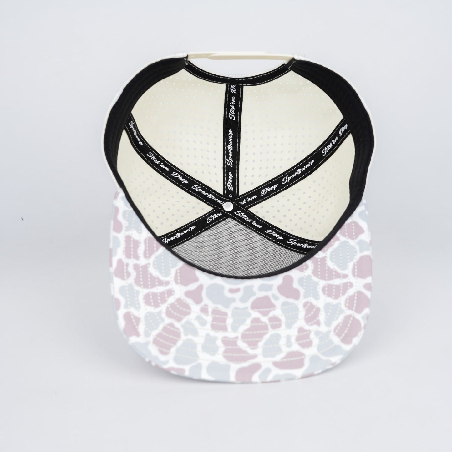 white front with slate and brown camo and light yellow back - LoneStar Adhesive