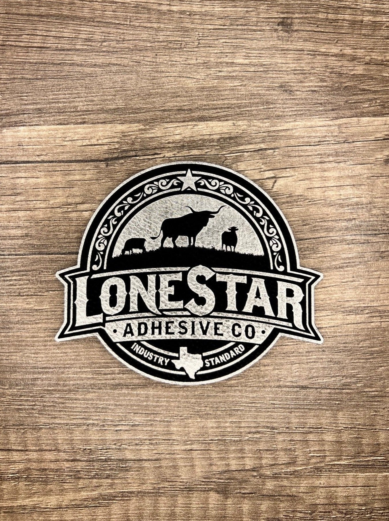 PREMIUM leatherette® laserable panel by LoneStar, 12x24 inch faux leather sheet in, 1.5mm thick with thermal-activated Durra-Bull adhesive backing, ideal for laser engraving and cutting