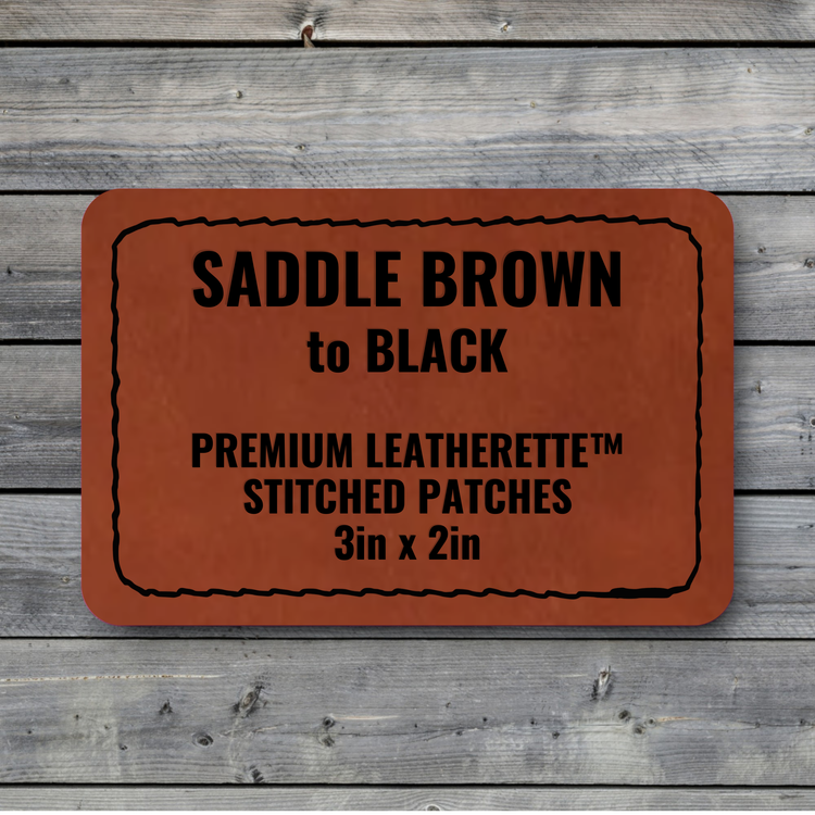 Premium Leatherette™ Stitched Patch Blanks - Lone Star Adhesive