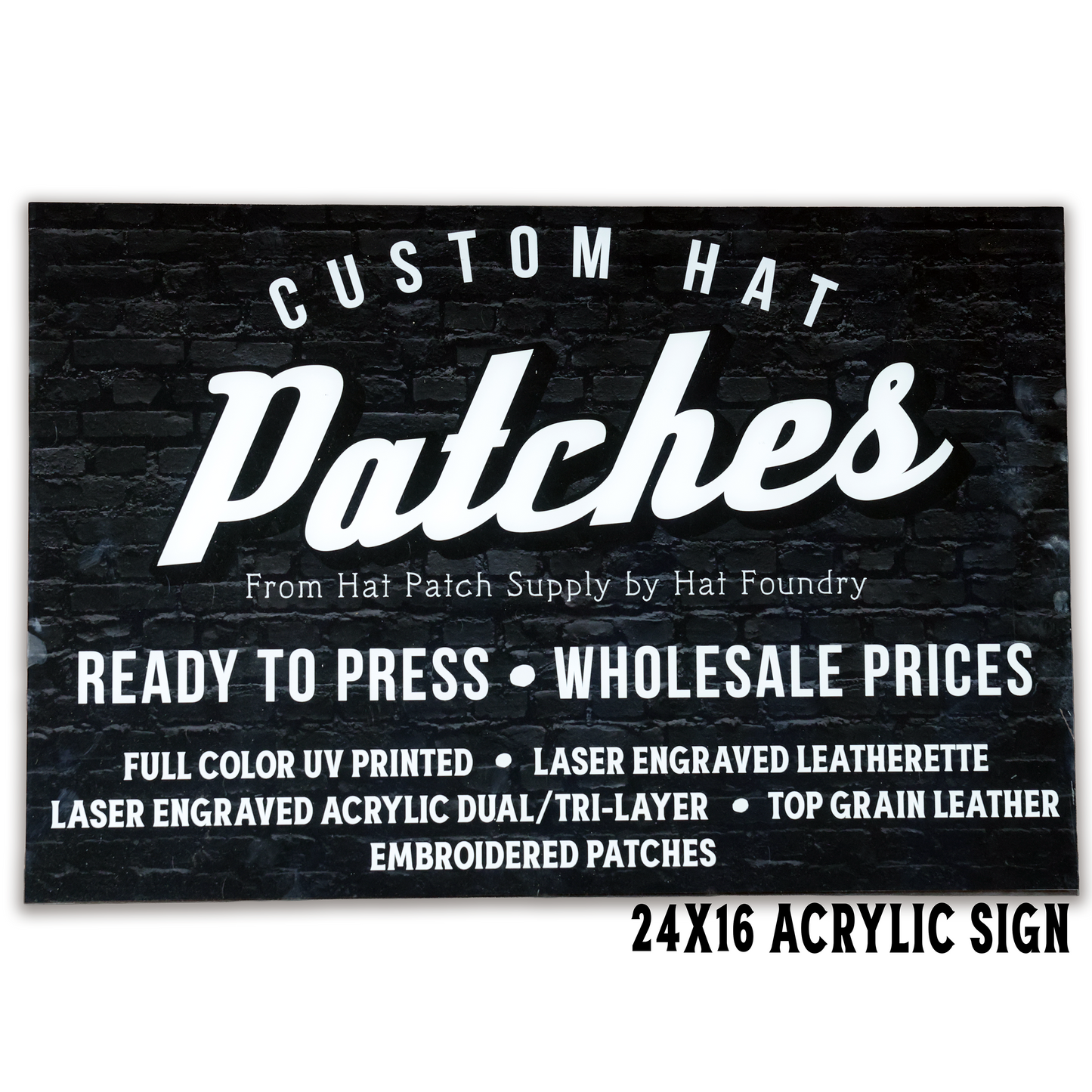 UV Printed Acrylic Display Signs