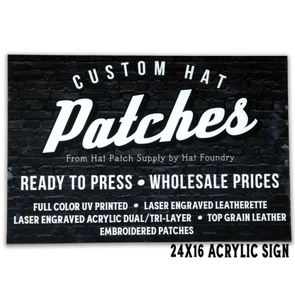 UV Printed Acrylic Display Signs