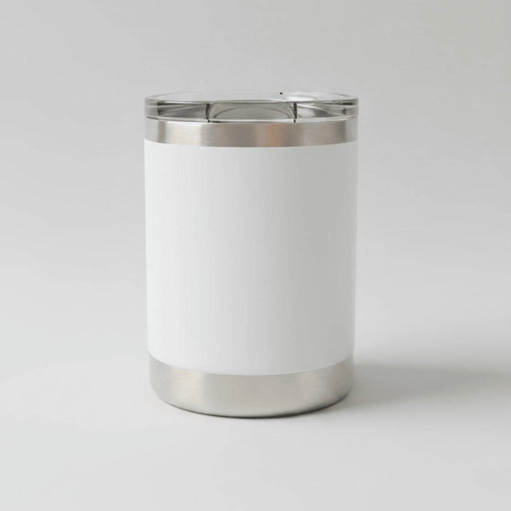 10oz Lowball Tumbler - White - LoneStar Adhesive