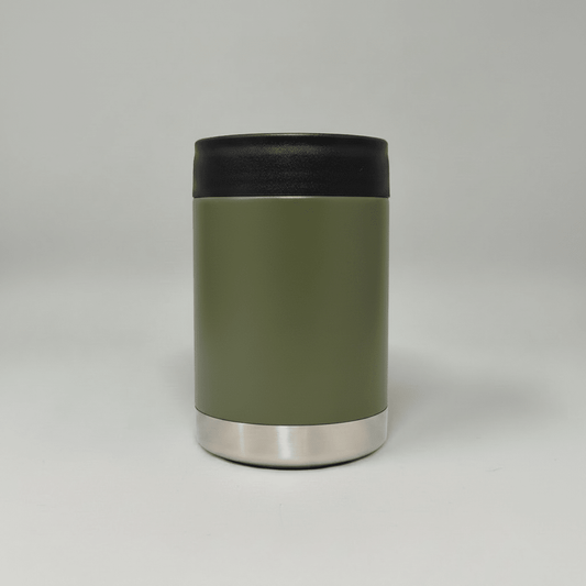 12oz Can Cooler - Army Green - LoneStar Adhesive